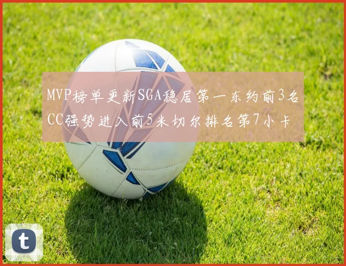 MVP榜单更新SGA稳居第一东约前3名CC强势进入前5米切尔排名第7小卡获提名